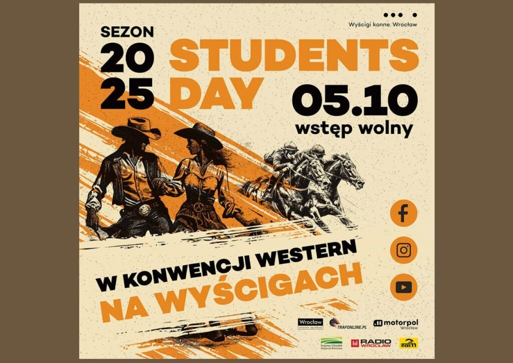 wyscigi konne w studencki dzien