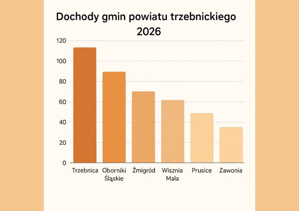 Gminy powiatu trzebnickiego z wyższymi dochodami