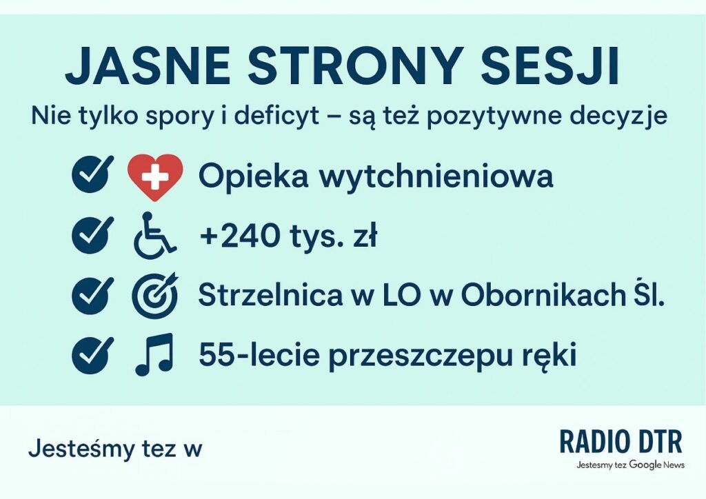 Jasne akcenty w mroku powiatowych sporów