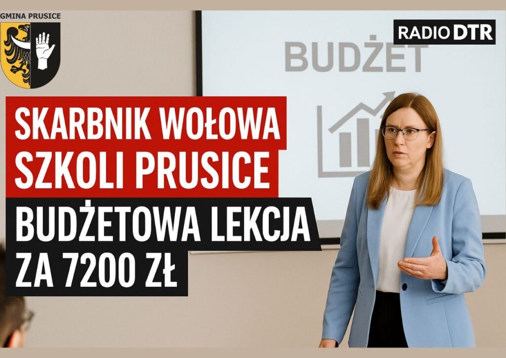 Skarbnik Wołowa szkoli Prusice