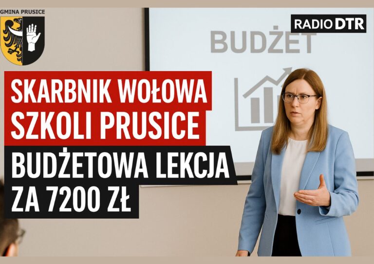 Skarbnik Wołowa szkoli Prusice