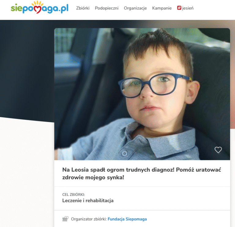 Mały Leoś z Dolnego Śląska potrzebuje wsparcia!