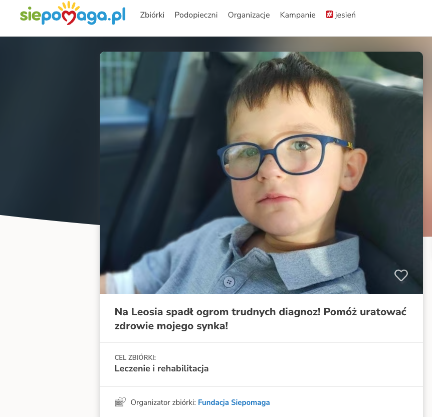 Mały Leoś z Dolnego Śląska potrzebuje wsparcia!