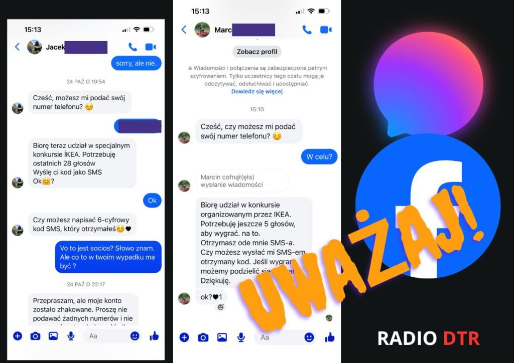 masenger uwazaj na wiadomosci