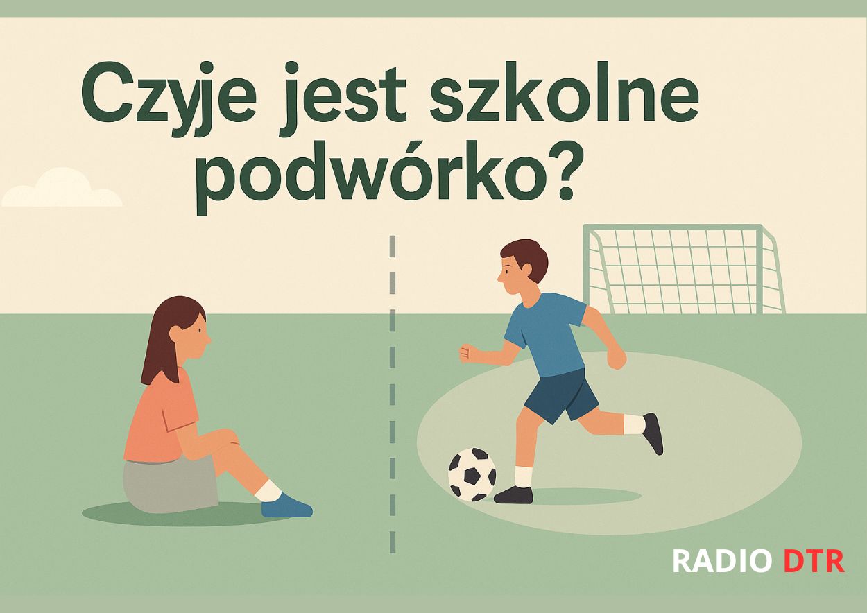 nierownosci na podworku szkolnym
