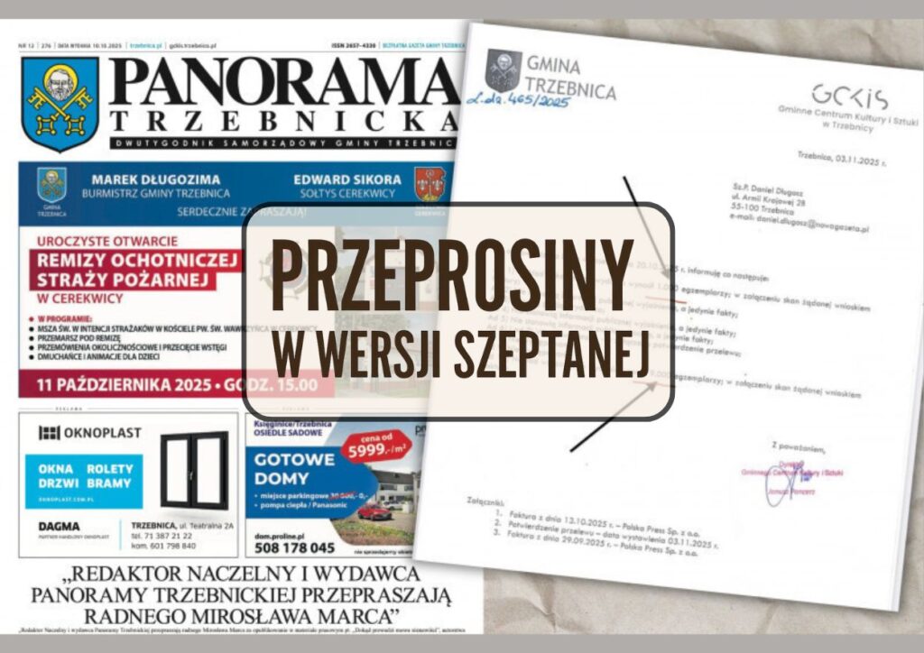 trzebnica przeprasza by nie przeprosic