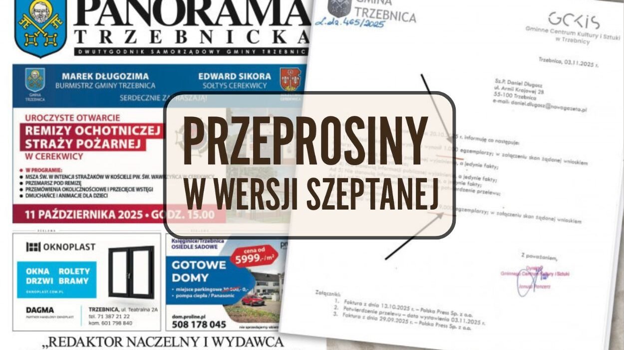 trzebnica przeprasza by nie przeprosic