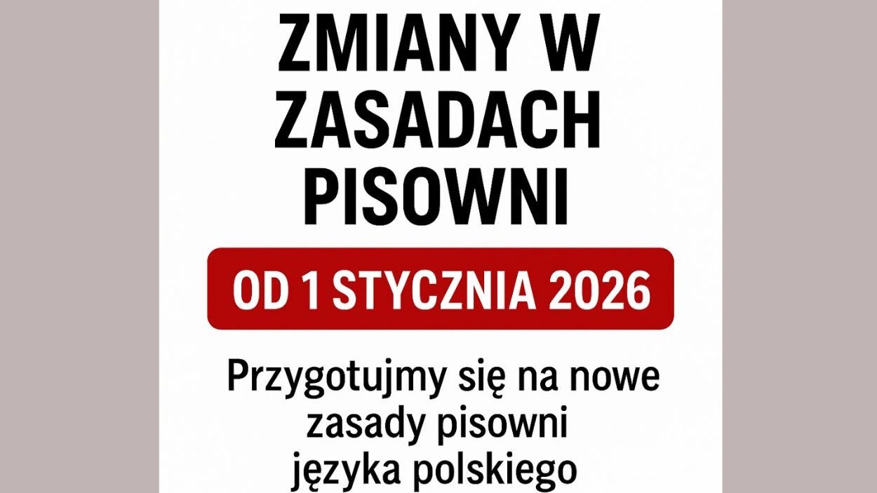 zmiany w pisowni jezyka polskiego 2026