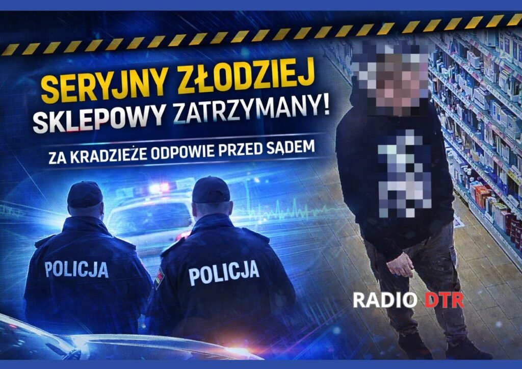 notoryczny złodziej zatrzymany