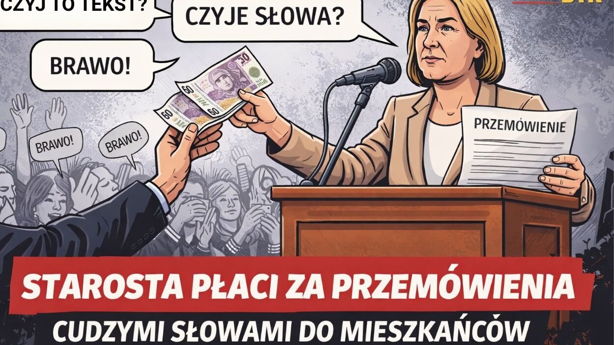 starosta nie umie pisac przemowien za nie placi