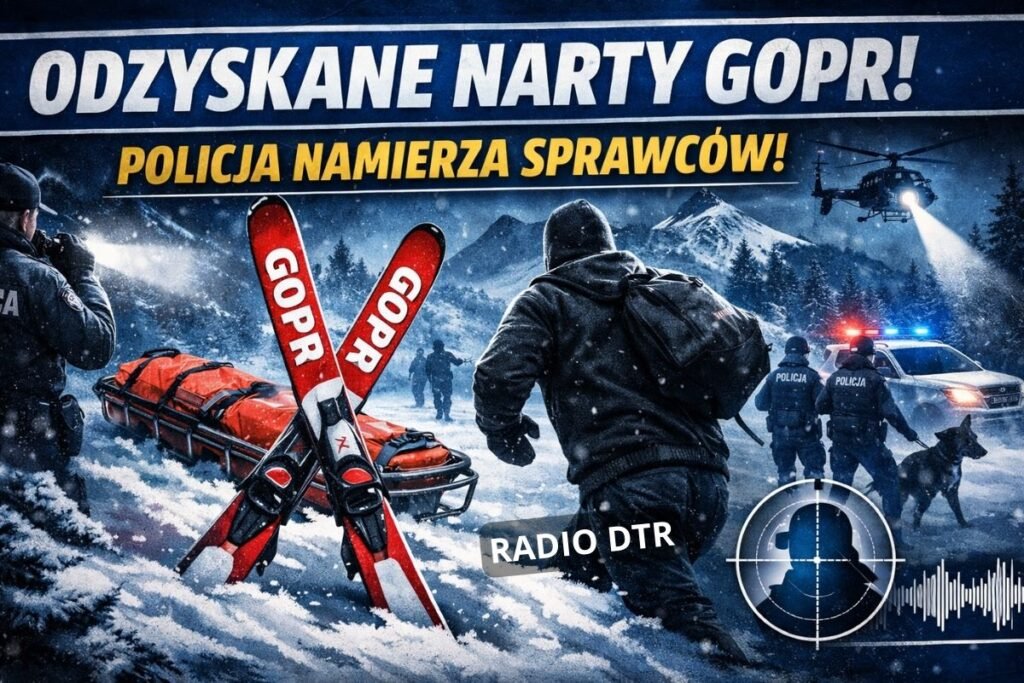 Szybka reakcja policji. Skradzione narty GOPR wracają do ratowników