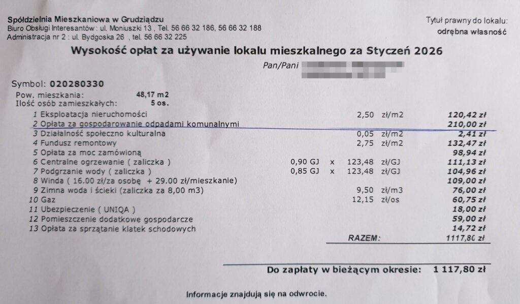 koszty mieszkania 2026
