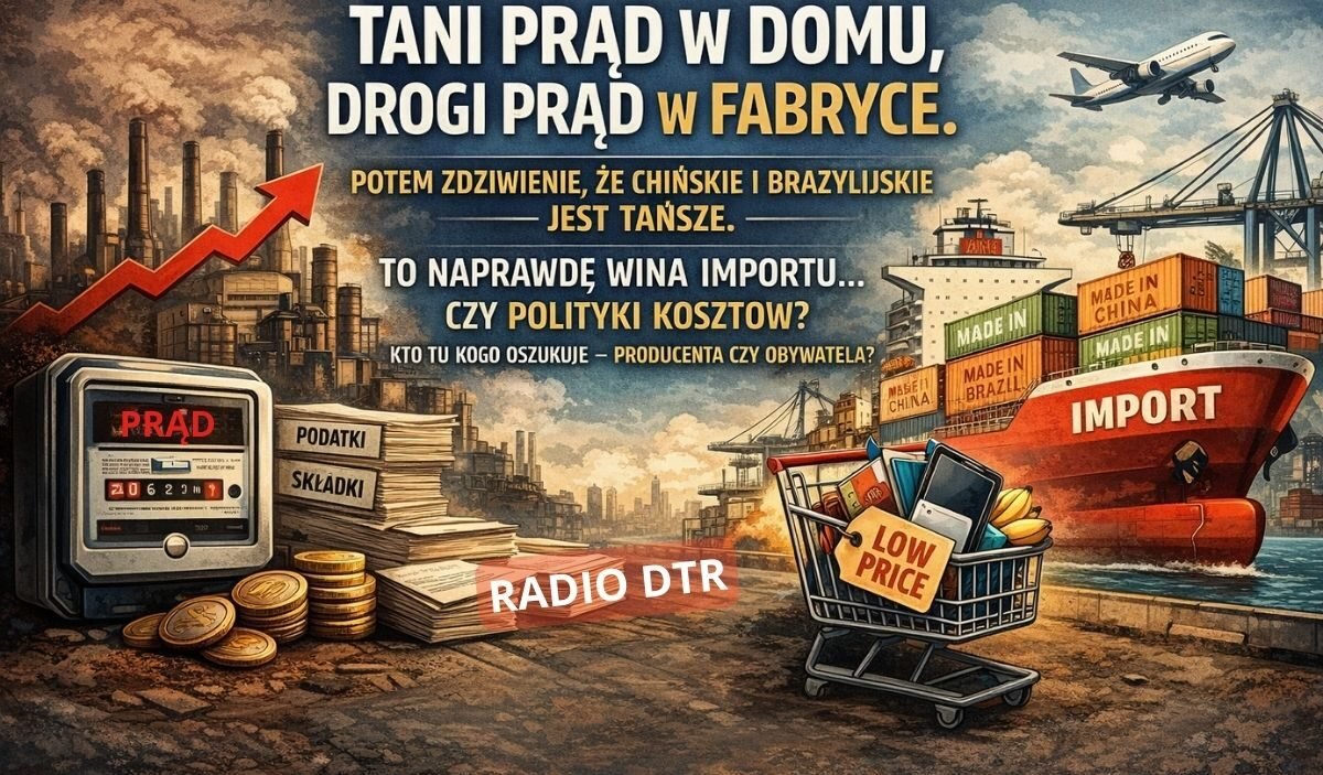 koszty produkcji wyższe niz import