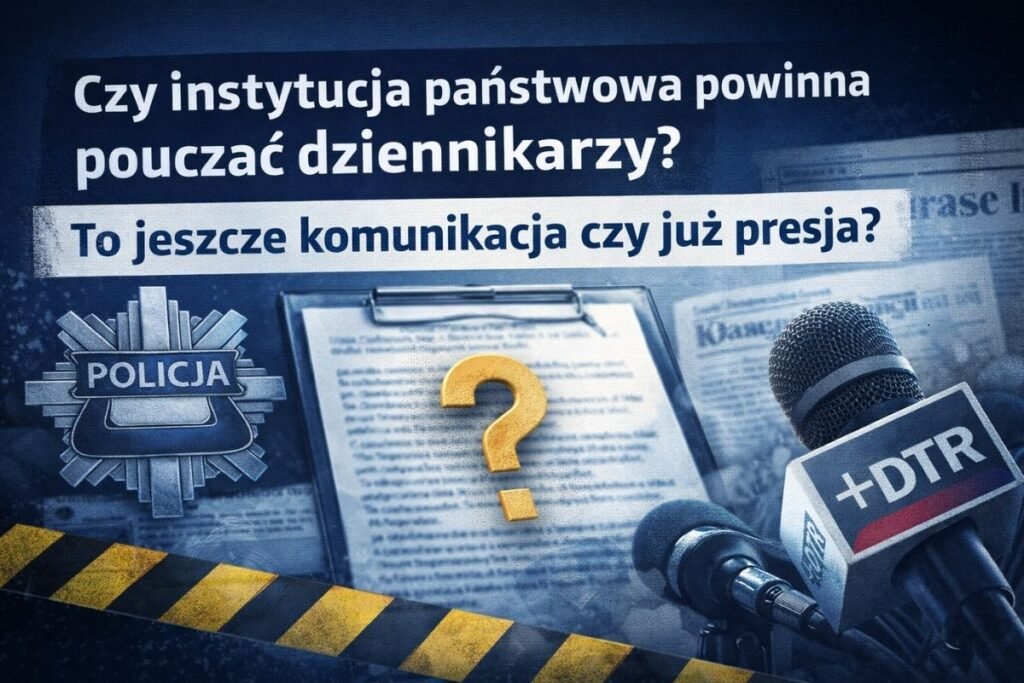 Dziwne oświadczenie Policji. Gdy władza poucza media