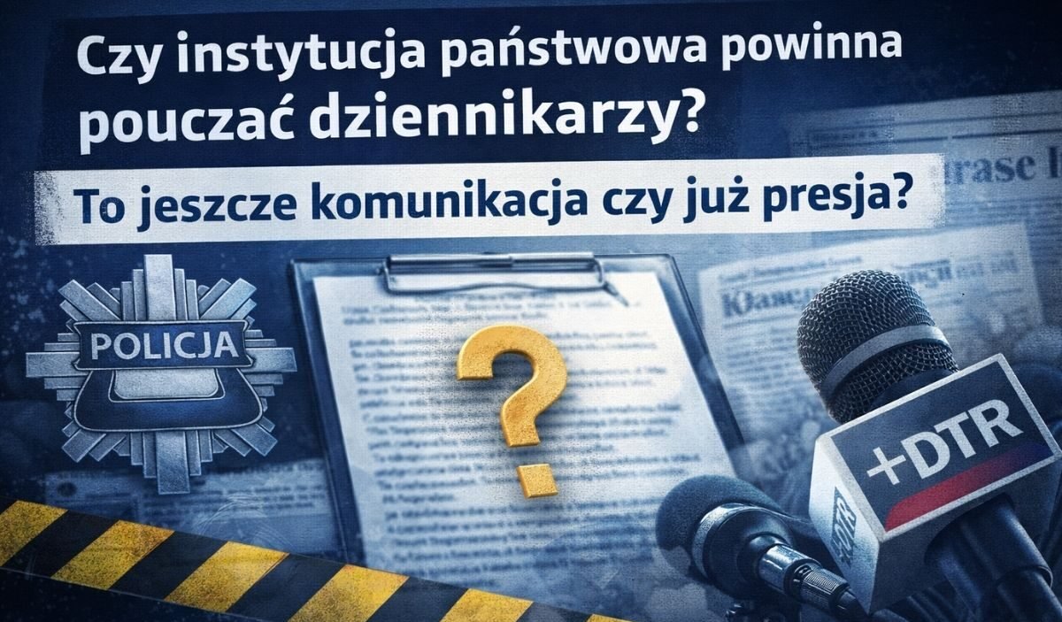 policja w roli mentora dziennikarstwa