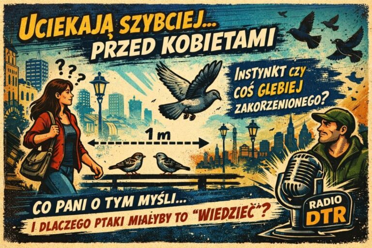 Dlaczego ptaki w miastach szybciej uciekają przed kobietami? Naukowcy znaleźli zaskakującą prawidłowość