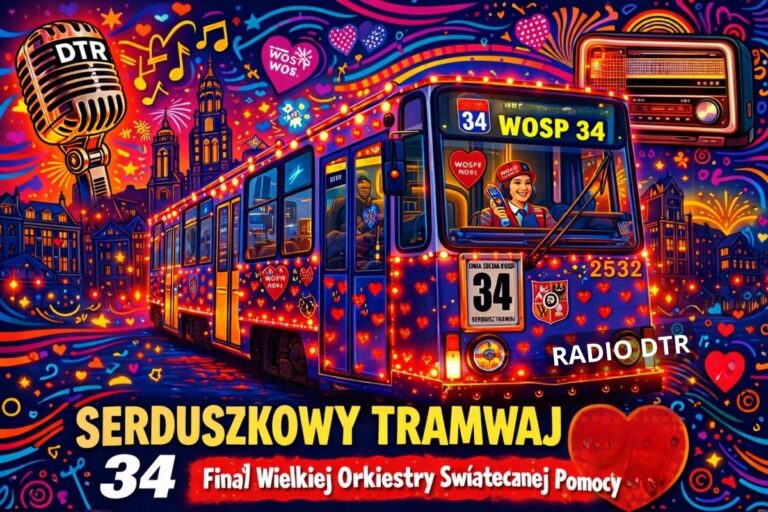 Serduszkowy Tramwaj WOŚP 34 znów wyjedzie na tory Wrocławia