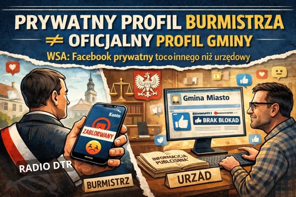 Prywatny profil burmistrza ≠ oficjalny profil gminy