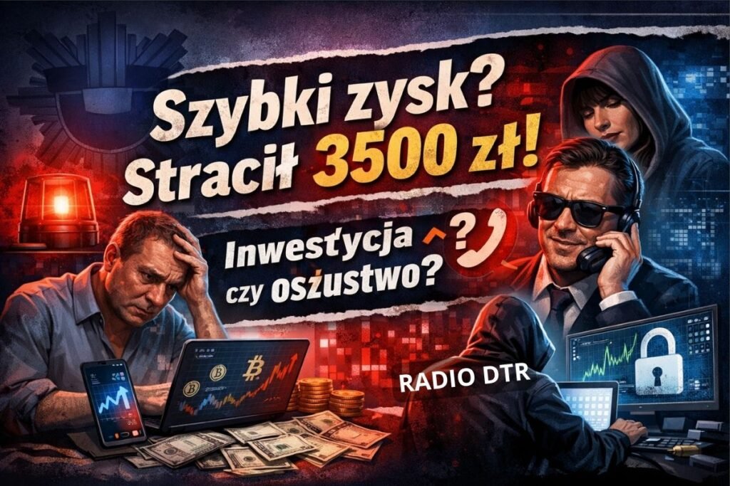 Internetowa inwestycja, która okazała się pułapką. Mieszkaniec powiatu stracił oszczędności