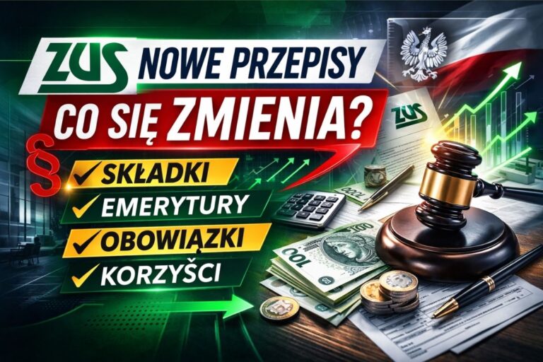 Nowe przepisy ZUS. Więcej składek, więcej obowiązków – czy też więcej bezpieczeństwa?