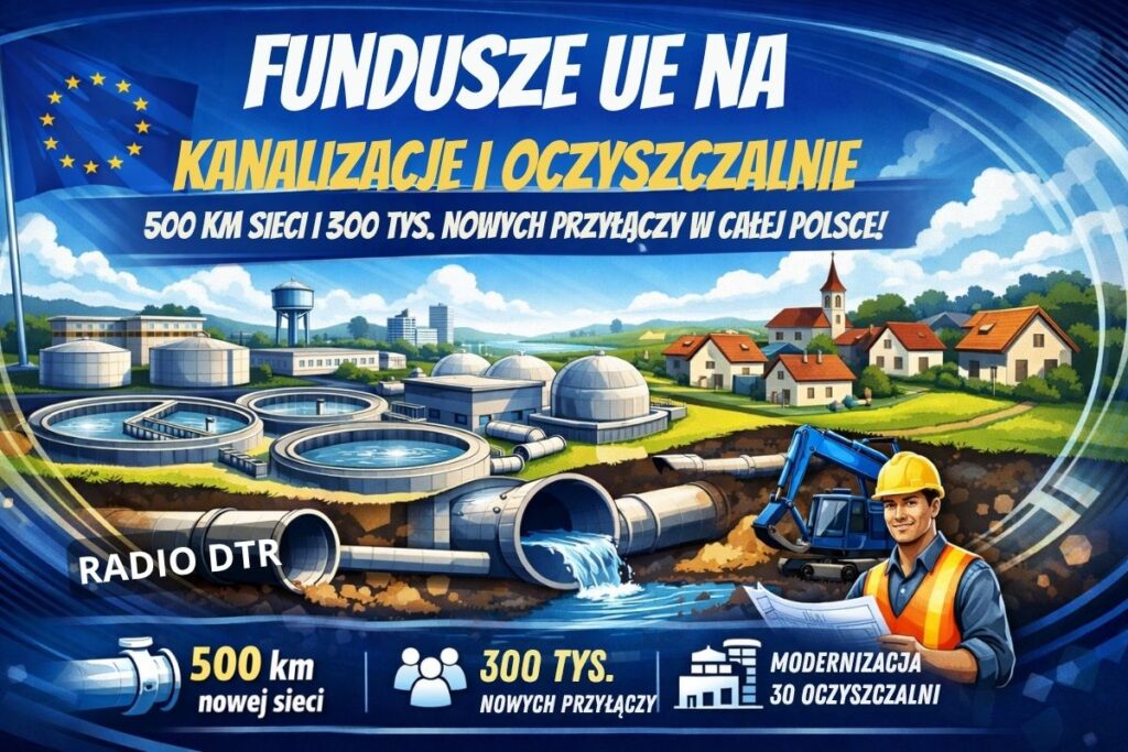 Fundusze z UE płyną do kanalizacji. 8 gmin z nowymi umowami
