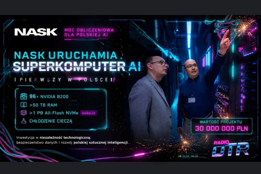 Polska AI przyspiesza. NASK uruchamia superkomputer