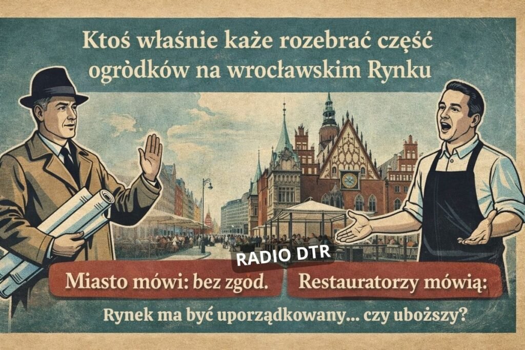 porzadki z ogrodkami na wroclawskim rynku