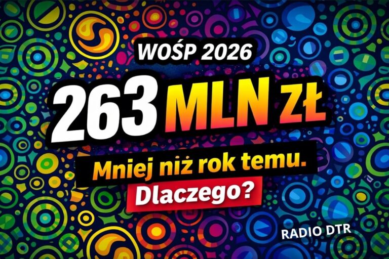 WOŚP 2026: 263 mln zł. Mniej niż rok temu, ale… czy to naprawdę spadek?