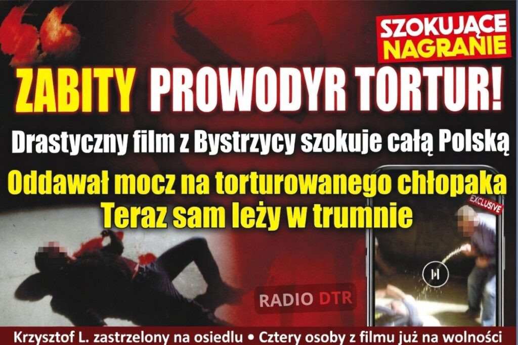 bystrzyca klocka i film z torturowanym