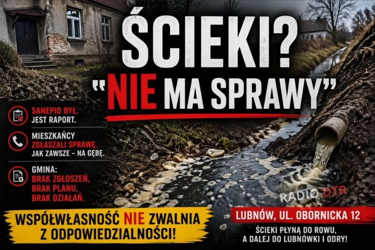Ścieki z Lubnowa. Problem jest – tylko „na papierze” go nie ma