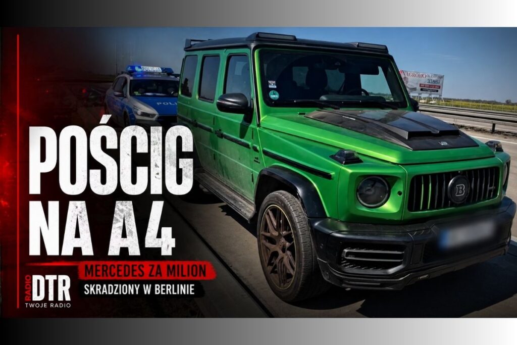 Mercedes za milion wrócił po pościgu na A4