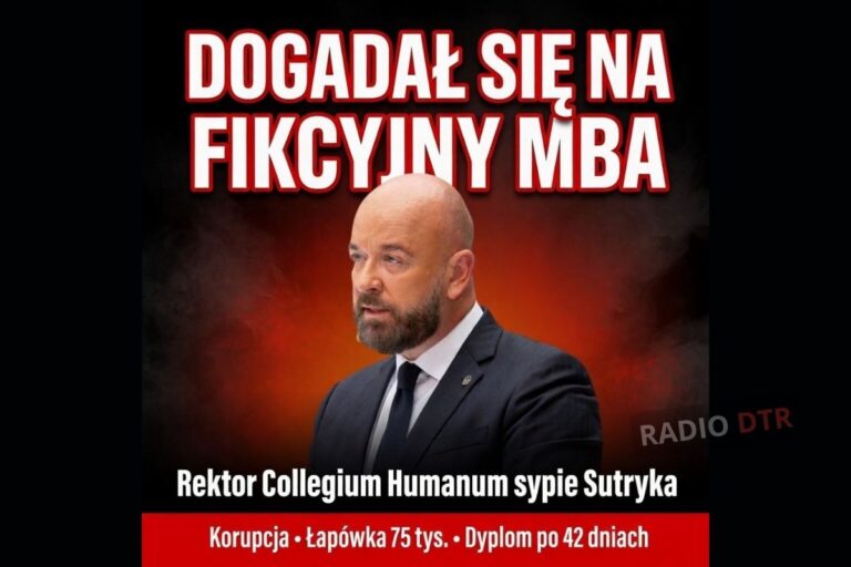 Rektor Collegium Humanum zeznał: dogadałem się z Sutrykiem na fikcyjny dyplom MBA