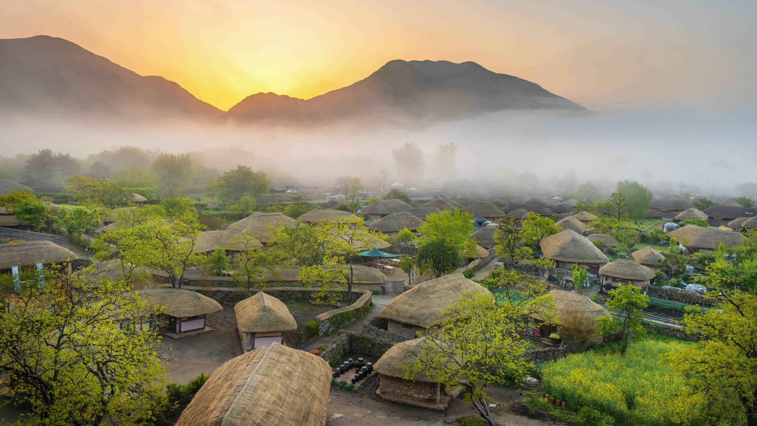 spring in naganeupsong folk village
