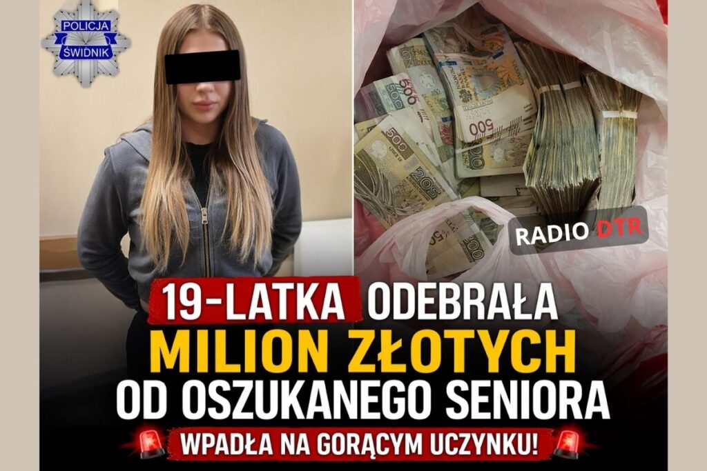 Milion złotych w reklamówce. 19-latka zatrzymana