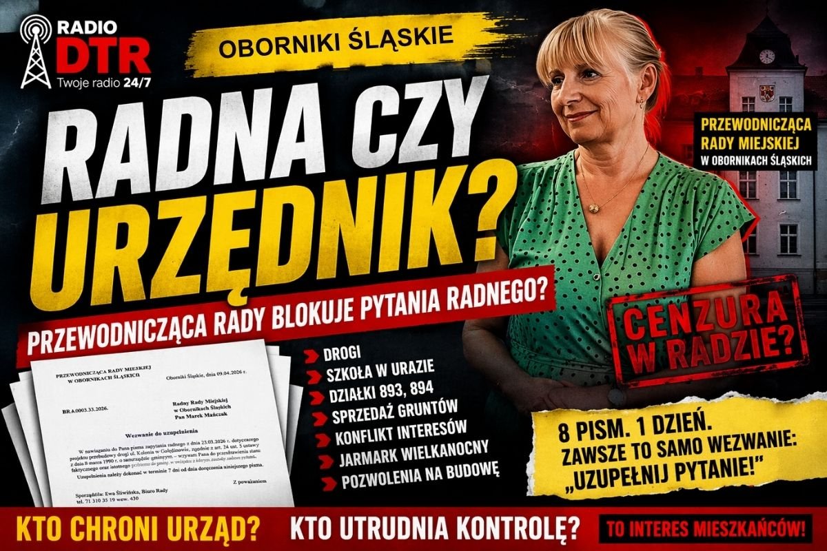 zakes blokuje pytania radnego w obornikach slaskich