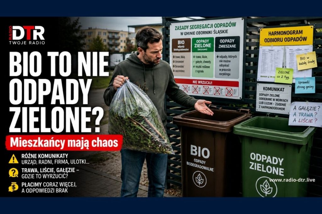 BIO to nie odpady zielone? Mieszkańcy Obornik Śląskich mogą być wprowadzani w błąd
