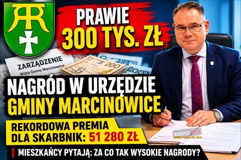 Premie po marcinowicku. Prawie 300 tysięcy złotych nagród dla urzędników, a rekord trafił do skarbnik