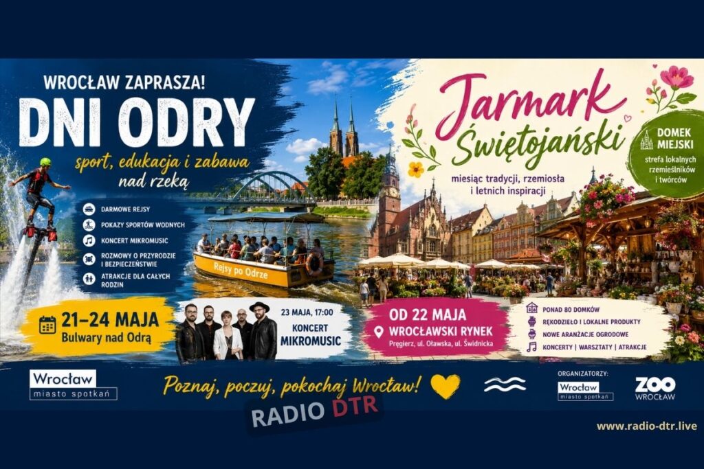 Wrocław stawia na Odrę i klimat lata. Ruszają Dni Odry oraz Jarmark Świętojański