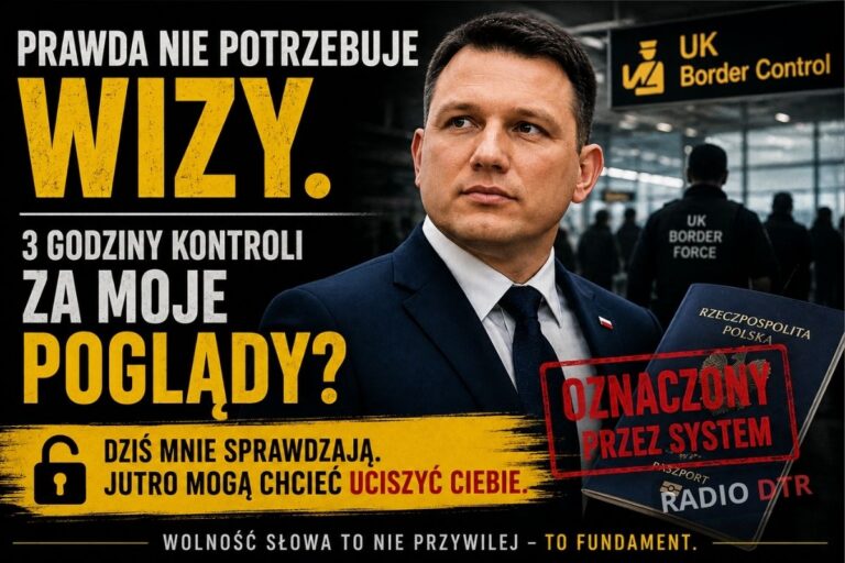 Mentzen zatrzymany w Londynie. Kontrola graniczna czy polityczny sygnał?