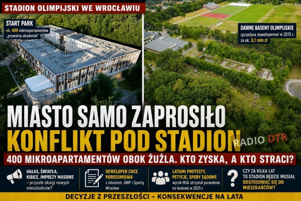 400 mikroapartamentów obok żużla. Czy Wrocław sam stworzył problem, który dziś próbuje gasić?