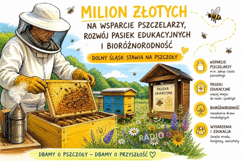 Milion na pszczoły. Dolny Śląsk stawia na bioróżnorodność