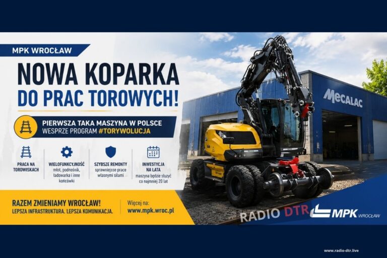 nowa koparka do prac torowych