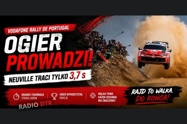 Ogier prowadzi w Portugalii. Tylko 3,7 sekundy różnicy