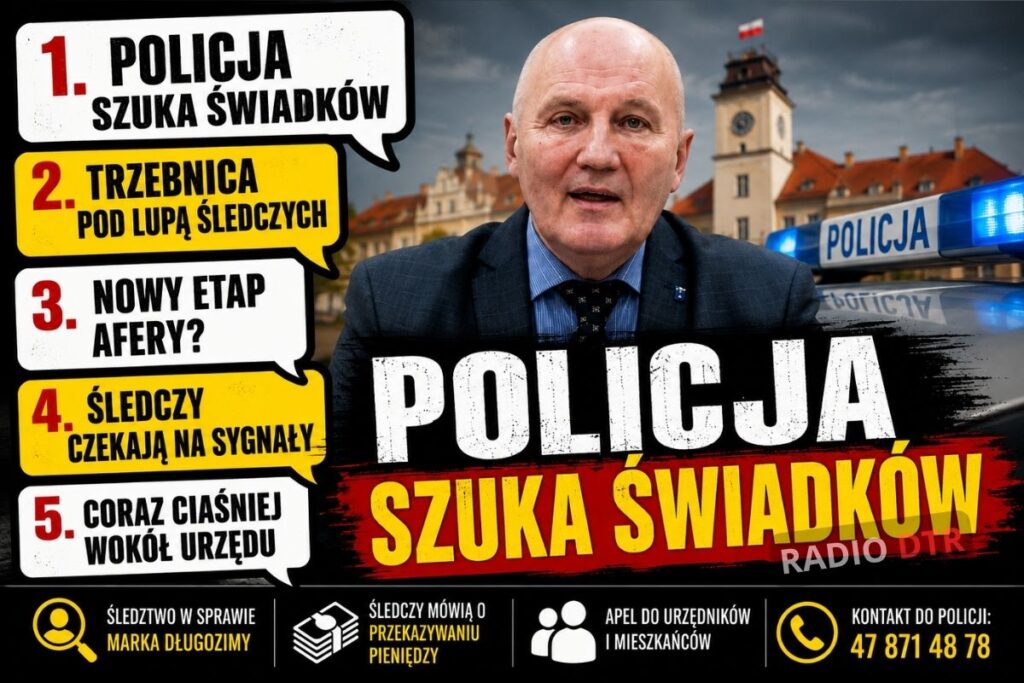 Policja szuka świadków w sprawie Marka Długozimy. „Przekazywanie pieniędzy burmistrzowi”