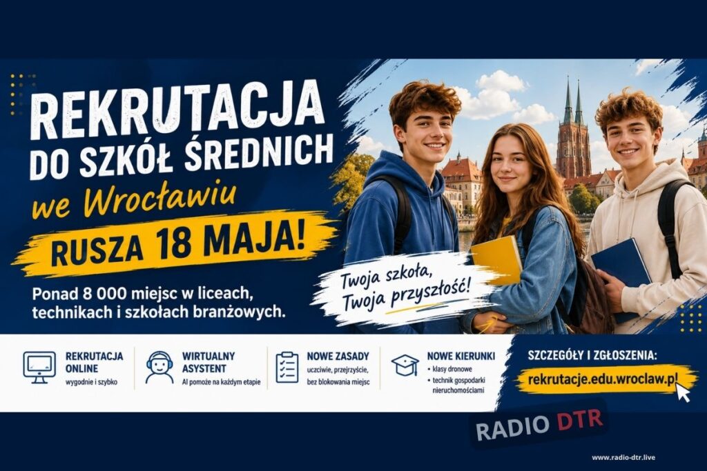 Rekrutacja do szkół średnich we Wrocławiu rusza 18 maja. Są nowe zasady i więcej miejsc