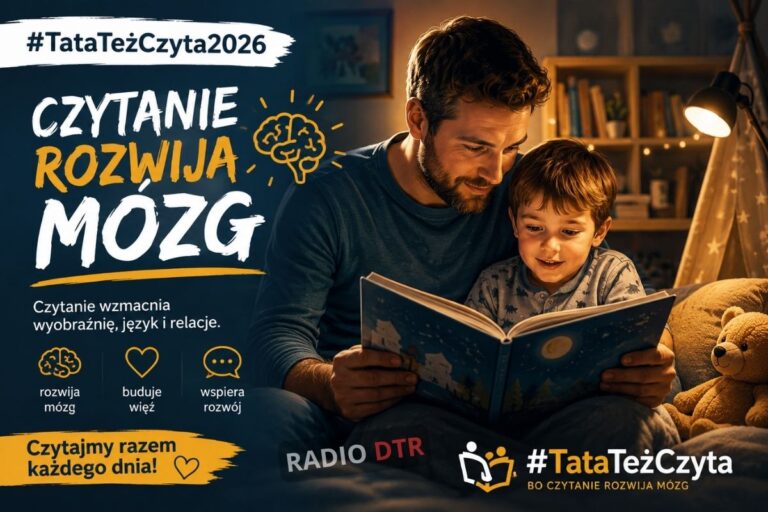 Czytanie rozwija mózg. Ruszyła kampania #TataTeżCzyta2026