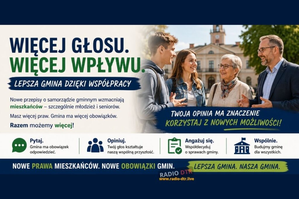 Gmina już nie tylko „decyduje”. Mieszkańcy dostają nowe narzędzia wpływu