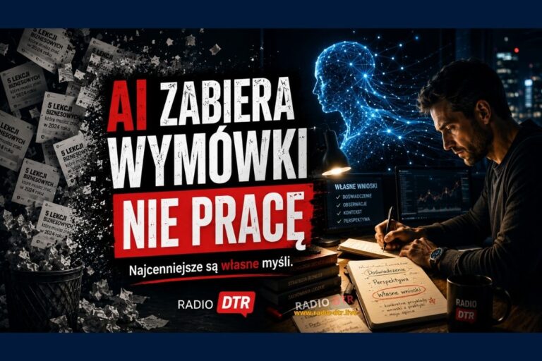 AI nie zabiera pracy. AI odbiera wymówki