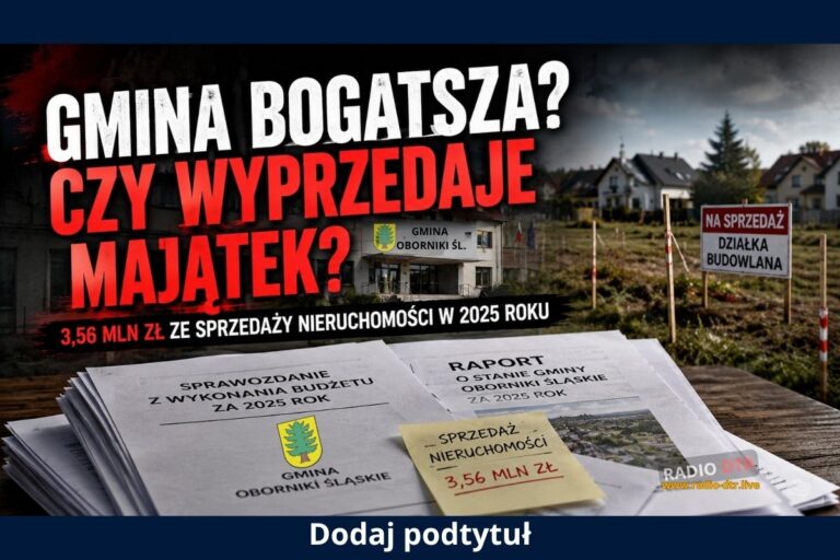 Gmina bogatsza czy tylko sprzedaje majątek?