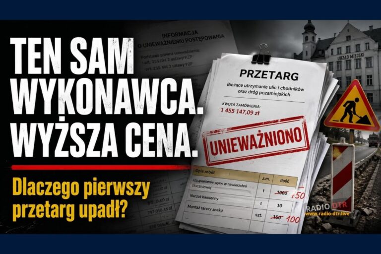 Dlaczego Trzebnica powtarzała przetarg? Dokumenty rodzą więcej pytań niż odpowiedzi